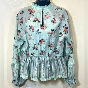 Hemant & Nandita Amour Floral Lace Blouse medium